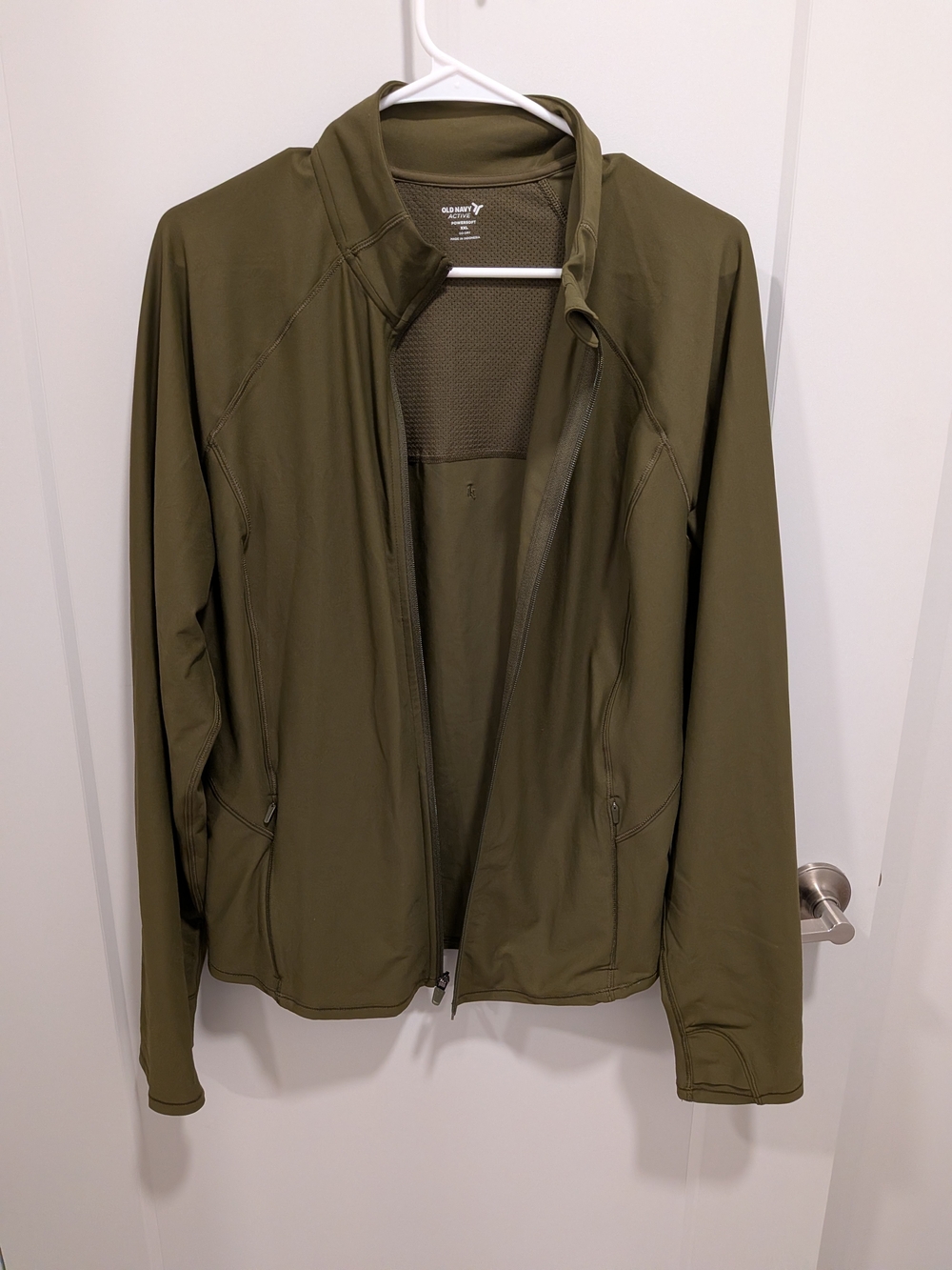 Old Navy Olive Green Performance Full-Zip Jacket